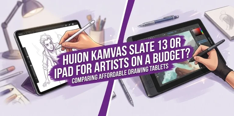 Huion Kamvas Slate 13 or iPad for artists on a budget
