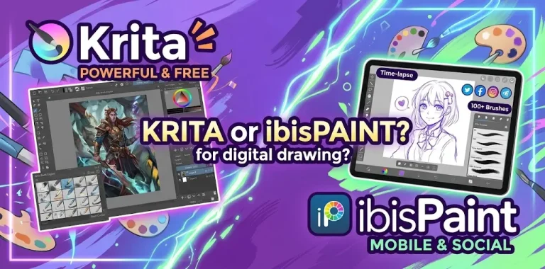 Krita or ibisPaint for digital drawing
